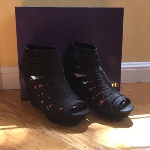 Madden girl strappy zip wedges